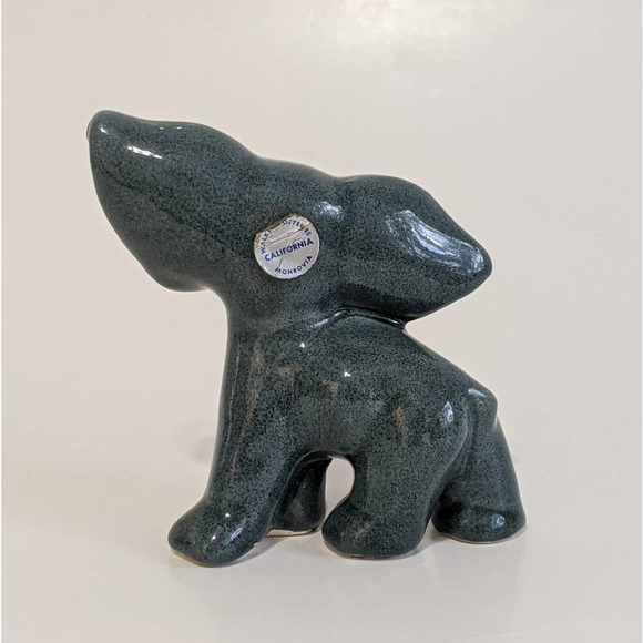 Vintage 40's 50's Ceramic Elephant Figurine by Walker Potteries of California - Picture 4 of 10